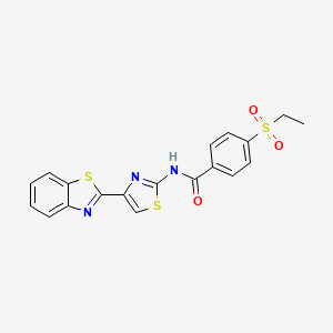 N-(4-(benzo[d]thiazol-2-yl)thiazol-2-yl)-4-(ethylsulfonyl)benzamide