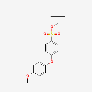 molecular formula C18H22O5S B2768797 2,2-Dimethylpropyl 4-(4-methoxyphenoxy)benzenesulfonate CAS No. 2365420-04-6