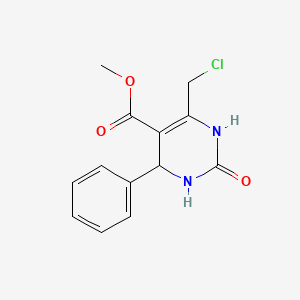 molecular formula C13H13ClN2O3 B2768802 Methyl 6-(chloromethyl)-2-oxo-4-phenyl-1,2,3,4-tetrahydropyrimidine-5-carboxylate CAS No. 455949-50-5