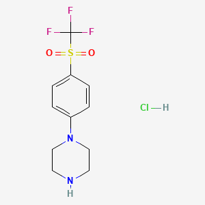 1-(4-Trifluoromethanesulfonylphenyl)piperazine hydrochloride