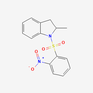 2-Methyl-1-(2-nitrophenyl)sulfonyl-2,3-dihydroindole