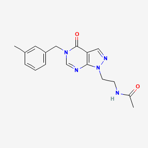 N-(2-(5-(3-methylbenzyl)-4-oxo-4,5-dihydro-1H-pyrazolo[3,4-d]pyrimidin-1-yl)ethyl)acetamide