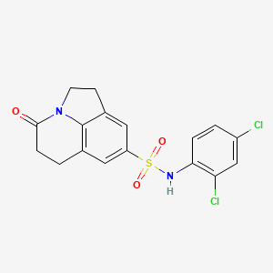 N-(2,4-dichlorophenyl)-11-oxo-1-azatricyclo[6.3.1.0^{4,12}]dodeca-4(12),5,7-triene-6-sulfonamide