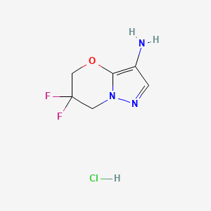 6,6-Difluoro-6,7-dihydro-5H-pyrazolo[5,1-b][1,3]oxazin-3-amine hydrochloride