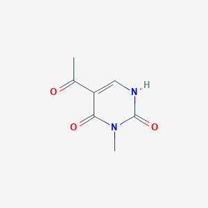 molecular formula C7H8N2O3 B2768835 5-Acetyl-3-methyl-1H-pyrimidine-2,4-dione CAS No. 858002-18-3