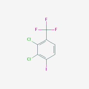molecular formula C7H2Cl2F3I B2768836 2,3-Dichloro-1-iodo-4-(trifluoromethyl)benzene CAS No. 2138101-66-1