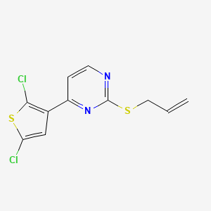2-(Allylsulfanyl)-4-(2,5-dichloro-3-thienyl)pyrimidine