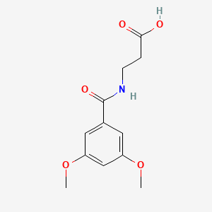 molecular formula C12H15NO5 B2768855 N-(3,5-dimethoxybenzoyl)-beta-alanine CAS No. 440341-65-1