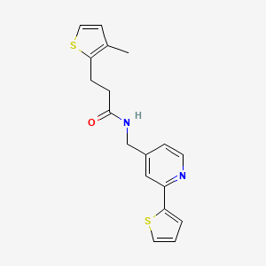 3-(3-methylthiophen-2-yl)-N-((2-(thiophen-2-yl)pyridin-4-yl)methyl)propanamide