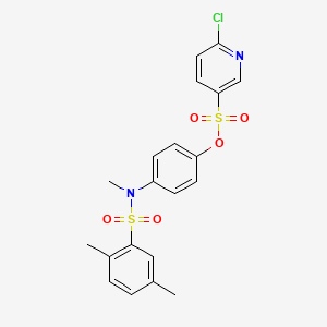 4-(N-methyl2,5-dimethylbenzenesulfonamido)phenyl 6-chloropyridine-3-sulfonate