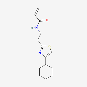 N-[2-(4-Cyclohexyl-1,3-thiazol-2-yl)ethyl]prop-2-enamide