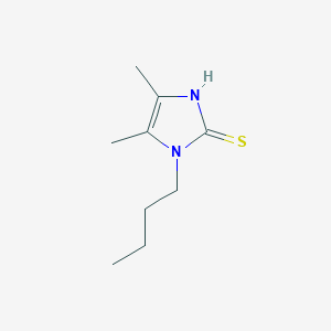 molecular formula C9H16N2S B2768869 1-butyl-4,5-dimethyl-1H-imidazole-2-thiol CAS No. 156027-20-2