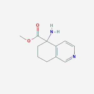 molecular formula C11H14N2O2 B2768876 Methyl 5-amino-7,8-dihydro-6H-isoquinoline-5-carboxylate CAS No. 1557807-04-1
