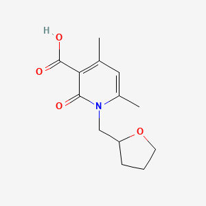 4,6-Dimethyl-2-oxo-1-(tetrahydrofuran-2-ylmethyl)-1,2-dihydropyridine-3-carboxylic acid