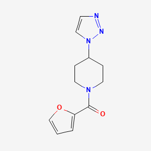 1-(furan-2-carbonyl)-4-(1H-1,2,3-triazol-1-yl)piperidine