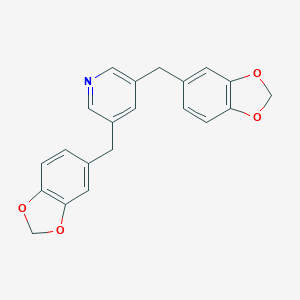 molecular formula C21H17NO4 B276891 3,5-Bis(1,3-benzodioxol-5-ylmethyl)pyridine 