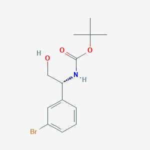 molecular formula C13H18BrNO3 B2768912 (R)-tert-Butyl (1-(3-bromophenyl)-2-hydroxyethyl)carbamate CAS No. 380610-92-4