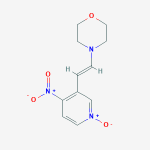 molecular formula C11H13N3O4 B2768914 (E)-3-(2-morpholinovinyl)-4-nitropyridine 1-oxide CAS No. 148760-46-7
