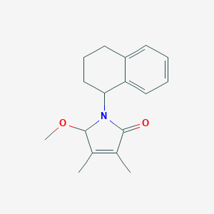 molecular formula C17H21NO2 B276897 5-methoxy-3,4-dimethyl-1-(1,2,3,4-tetrahydronaphthalen-1-yl)-1,5-dihydro-2H-pyrrol-2-one 