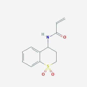 molecular formula C12H13NO3S B2768977 N-(1,1-Dioxo-3,4-dihydro-2H-thiochromen-4-yl)prop-2-enamide CAS No. 2179444-34-7