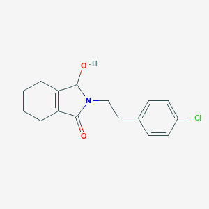 molecular formula C16H18ClNO2 B276898 2-[2-(4-chlorophenyl)ethyl]-3-hydroxy-2,3,4,5,6,7-hexahydro-1H-isoindol-1-one 