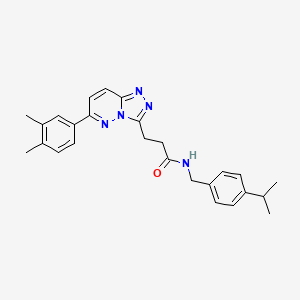 N-[6-(butylsulfonyl)-1,3-dimethyl-2-oxo-2,3-dihydro-1H-benzimidazol-5-yl]-2-chlorobenzamide
