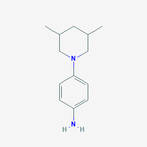 molecular formula C13H20N2 B276900 4-(3,5-Dimethylpiperidin-1-yl)aniline 