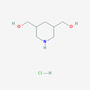 molecular formula C7H16ClNO2 B2769018 5-(Hydroxymethyl)piperidinyl methanol hydrocloride CAS No. 848070-04-2