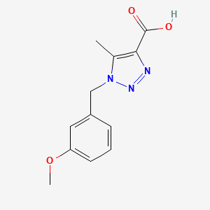 molecular formula C12H13N3O3 B2769026 1-(3-methoxybenzyl)-5-methyl-1H-1,2,3-triazole-4-carboxylic acid CAS No. 1266821-43-5