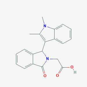 molecular formula C20H18N2O3 B276903 [1-(1,2-dimethyl-1H-indol-3-yl)-3-oxo-1,3-dihydro-2H-isoindol-2-yl]acetic acid 