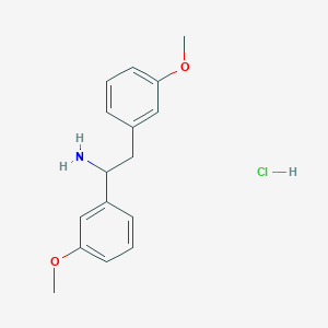 molecular formula C16H20ClNO2 B2769035 1,2-Bis(3-methoxyphenyl)ethan-1-amine hydrochloride CAS No. 1082722-50-6