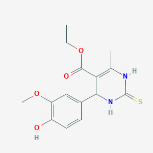 molecular formula C15H18N2O4S B2769037 gp120-IN-1 CAS No. 5948-75-4