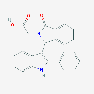 [1-oxo-3-(2-phenyl-1H-indol-3-yl)-1,3-dihydro-2H-isoindol-2-yl]acetic acid