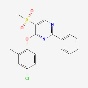 4-(4-Chloro-2-methylphenoxy)-2-phenyl-5-pyrimidinyl methyl sulfone