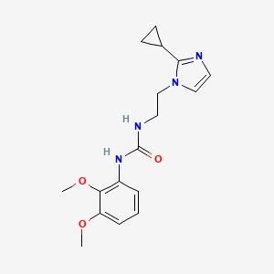 molecular formula C17H22N4O3 B2769052 1-(2-(2-cyclopropyl-1H-imidazol-1-yl)ethyl)-3-(2,3-dimethoxyphenyl)urea CAS No. 2034502-23-1