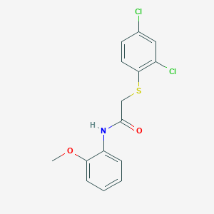 molecular formula C15H13Cl2NO2S B2769058 2-((2,4-dichlorophenyl)thio)-N-(2-methoxyphenyl)acetamide CAS No. 307544-67-8