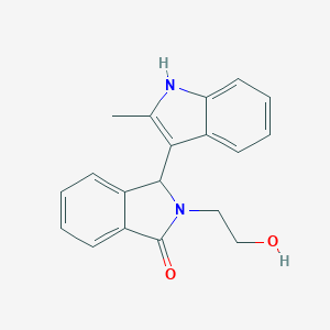 molecular formula C19H18N2O2 B276906 2-(2-hydroxyethyl)-3-(2-methyl-1H-indol-3-yl)-1-isoindolinone 