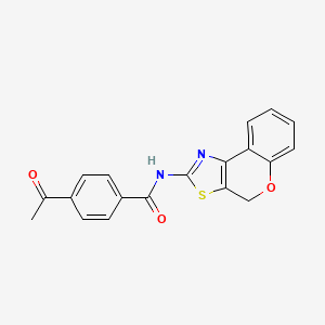 molecular formula C19H14N2O3S B2769060 4-acetyl-N-(4H-chromeno[4,3-d]thiazol-2-yl)benzamide CAS No. 681159-02-4