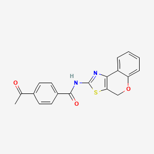 molecular formula C19H14N2O3S B2769060 4-乙酰基-N-(4H-咖啡诺[4,3-d]噻唑-2-基)苯甲酰胺 CAS No. 681159-02-4