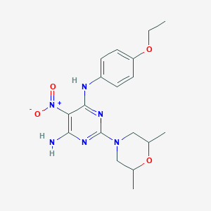 2-(2,6-dimethylmorpholino)-N4-(4-ethoxyphenyl)-5-nitropyrimidine-4,6-diamine