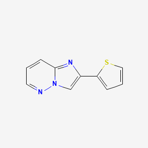 molecular formula C10H7N3S B2769065 2-(Thiophen-2-yl)imidazo[1,2-b]pyridazine CAS No. 951625-70-0