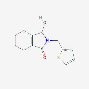 3-hydroxy-2-(thiophen-2-ylmethyl)-2,3,4,5,6,7-hexahydro-1H-isoindol-1-one