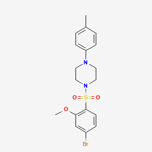 1-(4-Bromo-2-methoxybenzenesulfonyl)-4-(4-methylphenyl)piperazine