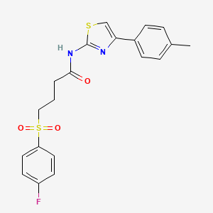 4-((4-fluorophenyl)sulfonyl)-N-(4-(p-tolyl)thiazol-2-yl)butanamide