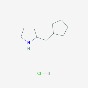 molecular formula C10H20ClN B2769125 2-(Cyclopentylmethyl)pyrrolidine hydrochloride CAS No. 1955530-12-7