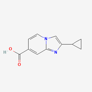 2-Cyclopropylimidazo[1,2-a]pyridine-7-carboxylic acid