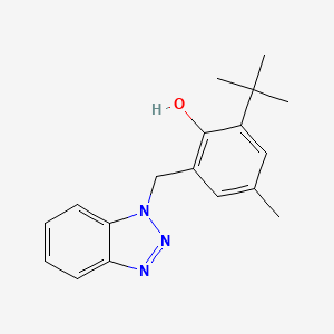 molecular formula C18H21N3O B2769139 2-(Benzotriazol-1-ylmethyl)-6-tert-butyl-4-methylphenol CAS No. 132980-36-0