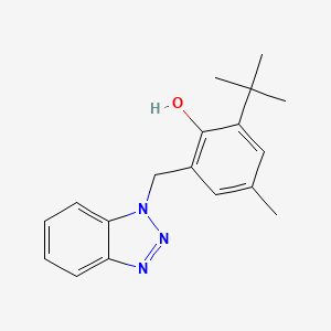 molecular formula C18H21N3O B2769139 2-(1H-1,2,3-Benzotriazol-1-ylmethyl)-6-tert-butyl-4-methylphenol CAS No. 132980-36-0