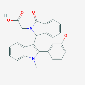 {1-[2-(3-methoxyphenyl)-1-methyl-1H-indol-3-yl]-3-oxo-1,3-dihydro-2H-isoindol-2-yl}acetic acid