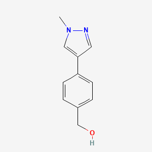 molecular formula C11H12N2O B2769158 (4-(1-Methyl-1H-pyrazol-4-YL)phenyl)methanol CAS No. 88751-41-1